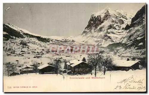 Cartes postales Grindelwald und Wetterhorn