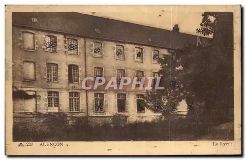 Cartes postales Alencon le lycee