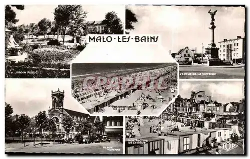 Cartes postales Malo Les Bains Perspective De la Digue Place Turenne