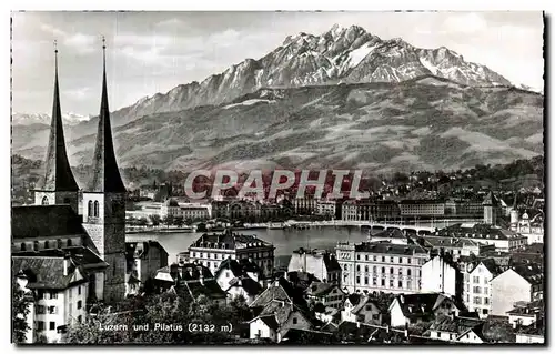 Cartes postales Luzern and Pilatus