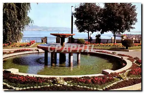 Ansichtskarte AK Thonon Les Bains Les Jardins du Chateau de Sonnaz le Leman et la Rive