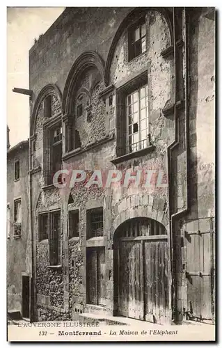 Ansichtskarte AK L&#39Auvergne Illustree Montferrand La Maison de l&#39Elephan