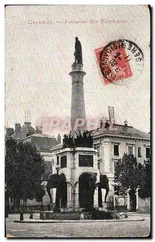 Cartes postales Chambery Foutaine des Elephants