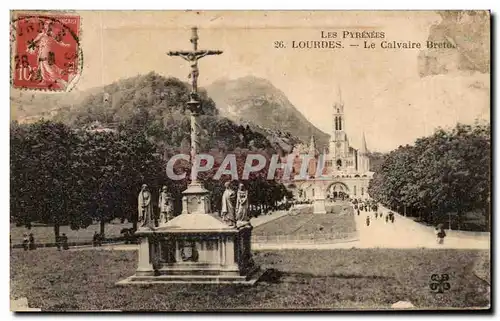 Ansichtskarte AK Les Pyrenees Lourdes Le Calvaire Breton