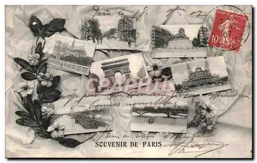 Cartes postales Souvenir De Paris