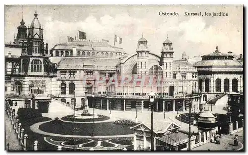 Cartes postales Ostende Kursaal les Jardins