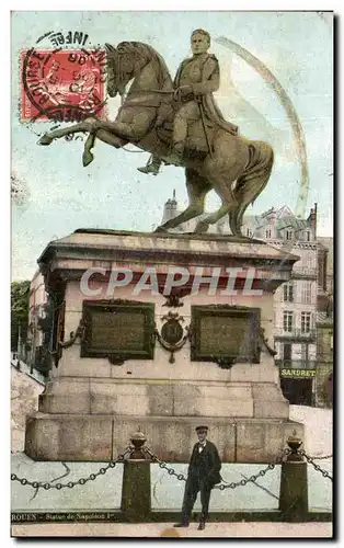 Cartes postales Rouen statue de Napoleon 1er