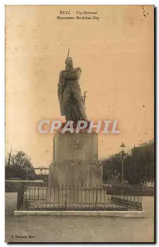 Ansichtskarte AK Metz Ney Denkmal Monnment Marechal Ney Militaria