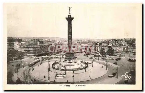 Cartes postales Paris La Bastille