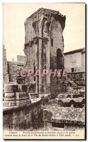 Ansichtskarte AK Saint Gilles du De Gard Ruines de L&#39Ancien choeur