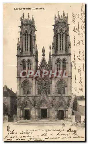 Cartes postales Nancy Eglise Saint Leon