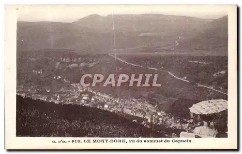 Ansichtskarte AK Le Mont Dore Vu du sommet du Capucin