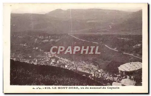 Cartes postales Le Mont Dore Vu du sommet du Capucin