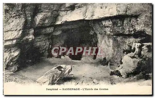 Ansichtskarte AK Dauphine Sassenage L&#39Entree des Grottes