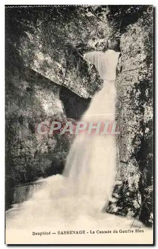 Ansichtskarte AK Dauphine Sassenage La Cascade du Gouffre Bleu