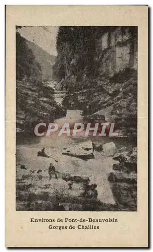 Cartes postales Environs de Pont de Beauvoisin Gorges de Chailles