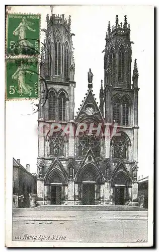 Cartes postales Nancy Eglise St Leon