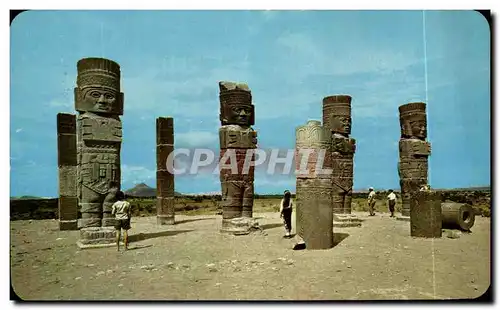 Moderne Karte Zona Arqueotogica de Tula Estado de Hidalgo Tula Site of the ancient Tol Tec Civilization