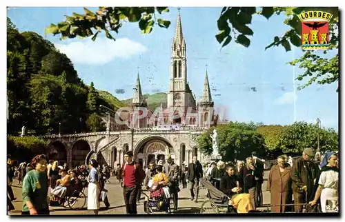 Moderne Karte Lourdes Les Malades Reviennent De la Grotte