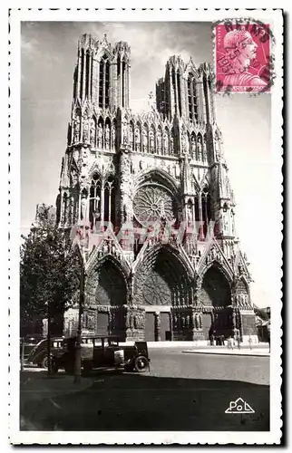 Cartes postales Reims La Cathedrale