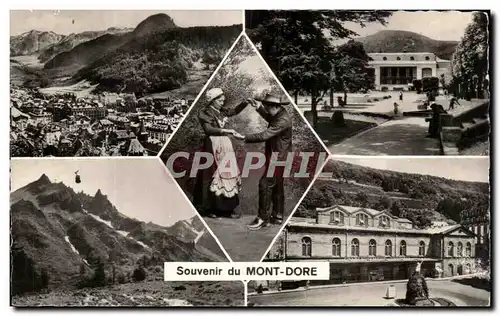 Cartes postales moderne Souvenir Du Mont Dore La Bourree Folklore Costume Le Sancy