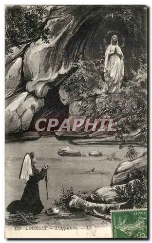 Cartes postales Lourdes L&#39Apparition