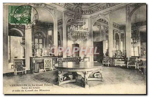 Ansichtskarte AK Versailles Le Grand Trianon Salon des Glaces et table du Conseil des Ministres