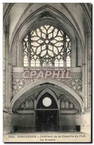 Cartes postales Vincennes Interieur de la Chapelle du Fort La Rosace