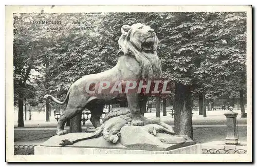 Ansichtskarte AK Luxembourg Jardin Lion Paris