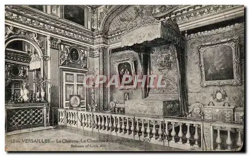 Cartes postales Versailles Le Chateau La Chambre a coucher de Louis XIV