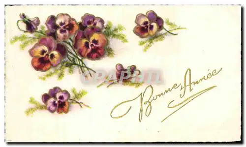 Cartes postales Bonne Annee Fleurs