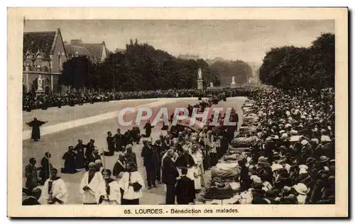 Cartes postales Lourdes Benediction des Malades