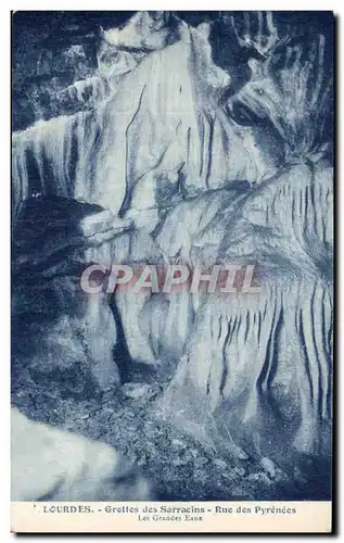 Cartes postales Lourdes Grottes des Sarrazins Rue des Pyrenees Les Grandes Eaux