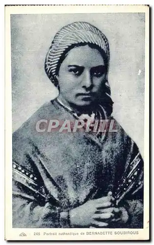 Ansichtskarte AK Bernadette Soubirous Portrait authentique