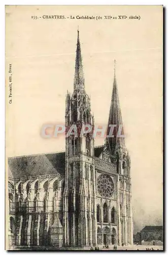 Cartes postales Chartres La Cathedrale