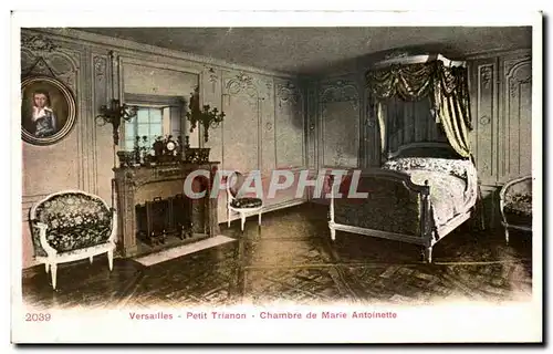 Cartes postales Versailles Petit Trianon Chambre de Marie Antoinette