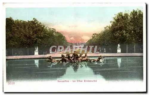 Cartes postales Versailles Le Char Embourbe