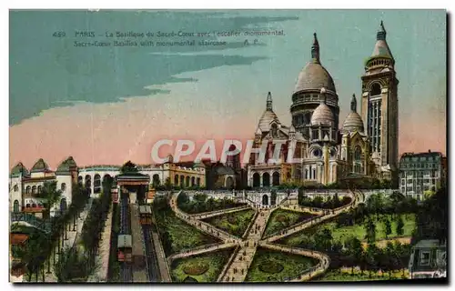 Cartes postales Paris La Basilique du Sacre Coeur