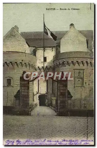 Cartes postales Nantes Entree du Chateau