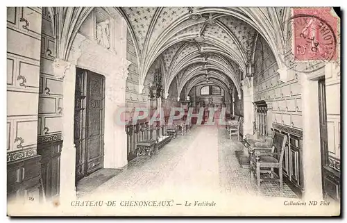 Ansichtskarte AK Chateau De Chenonceaux Le Vestibule