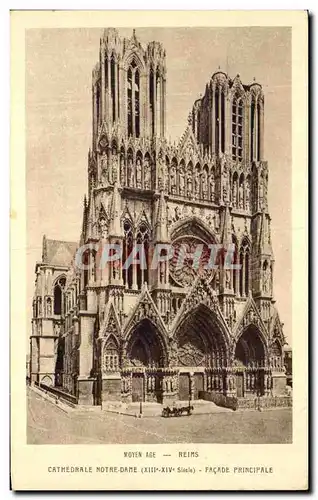 Ansichtskarte AK Reims Cathedrale Notre Dame