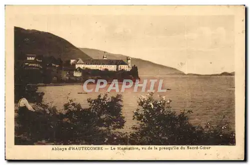 Cartes postales Abbaye d&#39Hautecombe Le Monestere Vu de la presqu&#39ile du Sacre Coeur