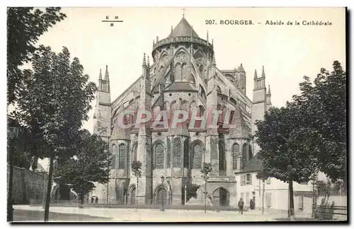 Ansichtskarte AK Bourges Abside de la Cathedrale