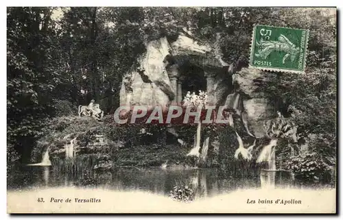 Cartes postales Versailles Parc de Les Bains d&#39Apollon