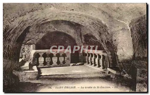 Ansichtskarte AK Saint Emillon La Grotte de St Emilion