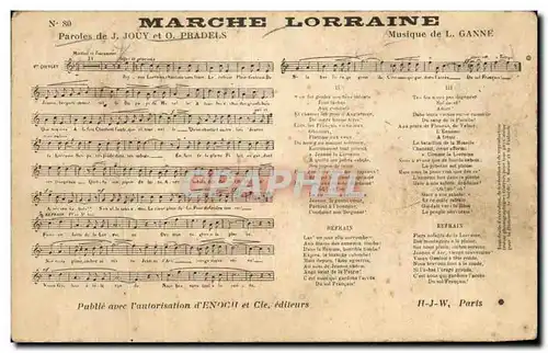 Cartes postales Marche Lorraine