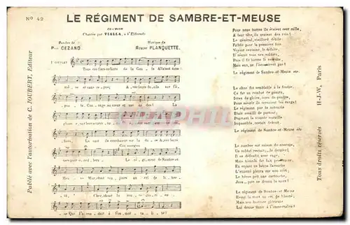 Cartes postales Le Regiment De Sambre Et Meuse