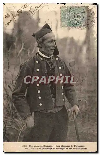 Cartes postales Nos vieux De Bretagne Les Mariages De Plougastel Folklore