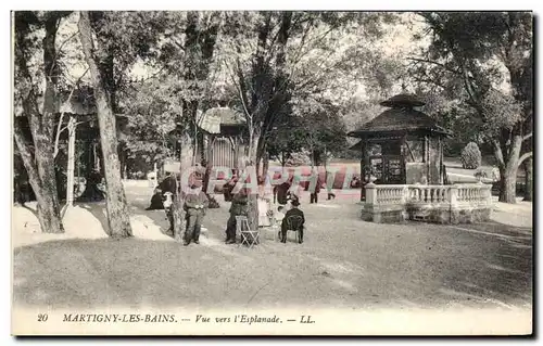 Cartes postales Martigny Les Bains Vue vers I&#39Esplanade