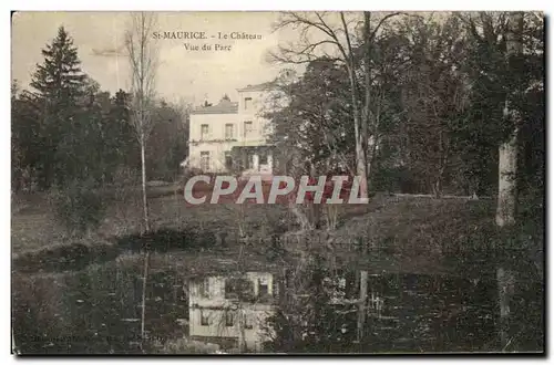 Cartes postales St Maurice Le Chateau Vue Du Parc